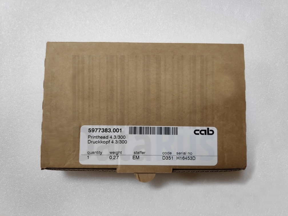 Термоголовка Cab SQUIX 4.3, 5977383.001, (108 Mm) – 300 DPI. коробка